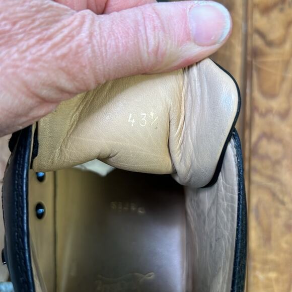 Christian Louboutin mens Louis high top black sneakers size 43 1/2 - Picture 15 of 16